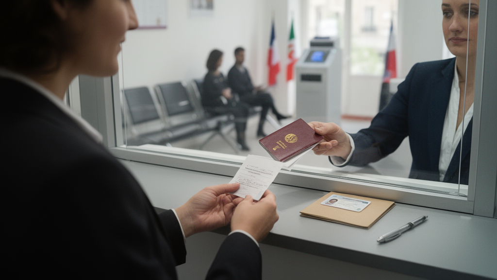 Retrait d’un passeport algérien renouvelé au guichet du consulat