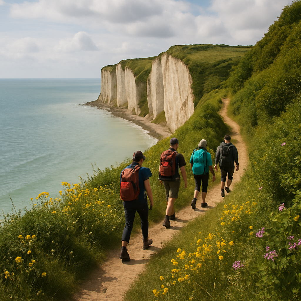 Randonnée sur le Sentier des Douaniers à Veules-les-Roses