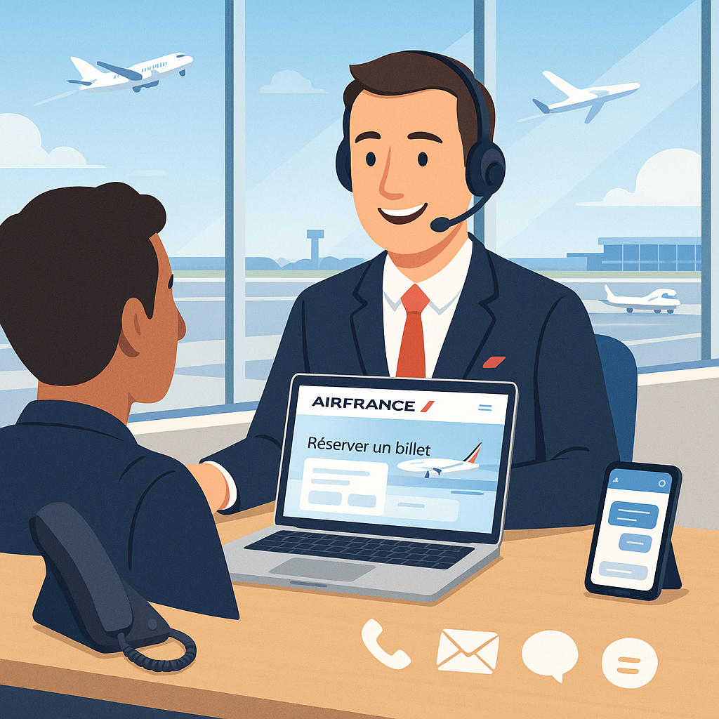 Contactez le service client Air France rapidement