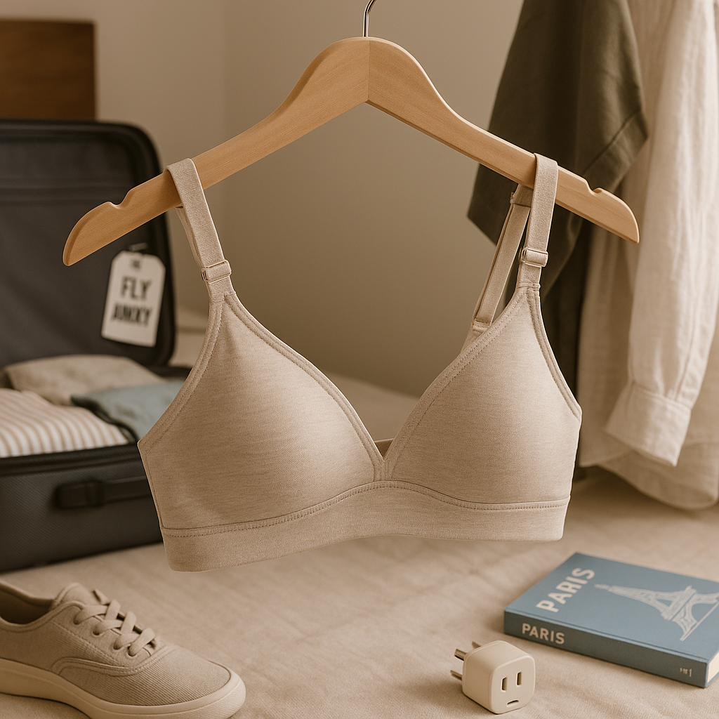 Soutien-gorge sans armatures et accessoires de voyage