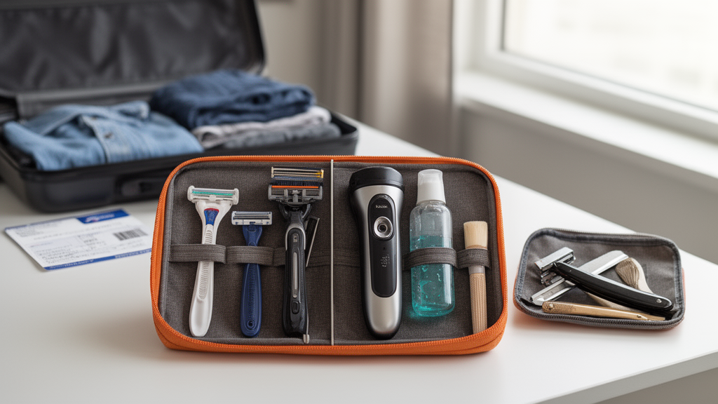 Comparaison de rasoirs autorisés et à éviter dans une trousse de toilette pour voyager en cabine avec EasyJet